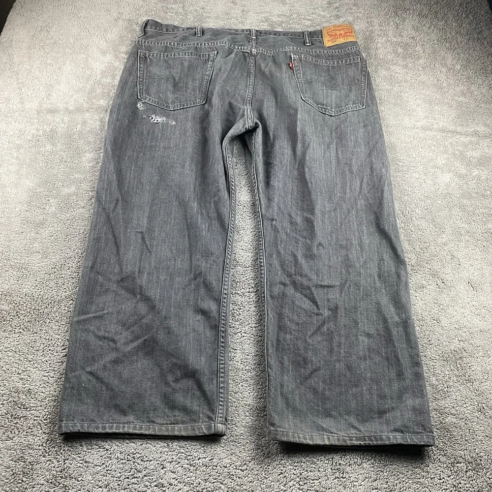 Levis‎ 569 Loose Straight Jeans Mens 42x24 Black Mid Rise Relaxed